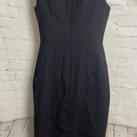Next tailoring size 8 navy blue lined sleeveless formal zip back dress - Picture 5 of 9